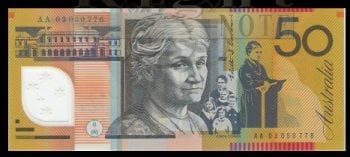 AA03 $50 Polymer Australian Banknote