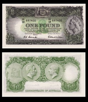 One Pound Coombs/Wilson 1953