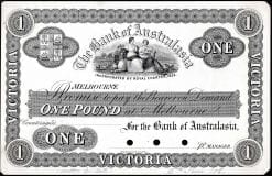 MVR1c 186- One Pound Melbourne Banknote