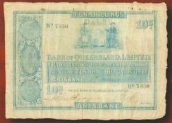 Ten Shilling Note 1866 gF 7350