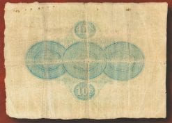 Ten Shilling Note 1866 gF 7350 rev