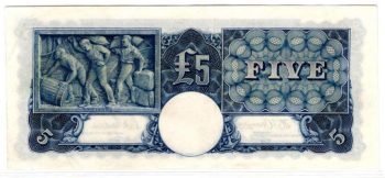 Five Pound Armitage Mcfarlane 1942 R62 425791 reverse