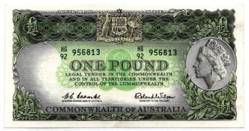 One Pound CoombsWilson R34b 1961