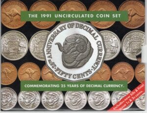 1991 Uncirculated coin set