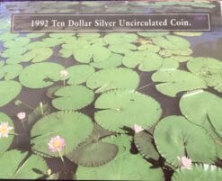 1992 Ten Dollar Silver Uncirculated Coin Cover