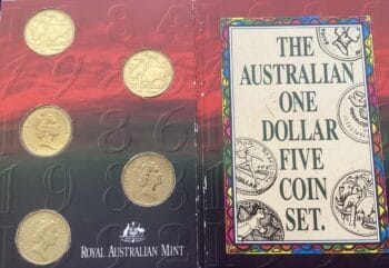 Australian 1.00 Five Coin Set Obverse scaled