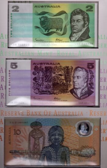 Bi centennial banknotes 2 5 10